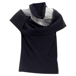 Junya Watanabe silver architectural metal collar top